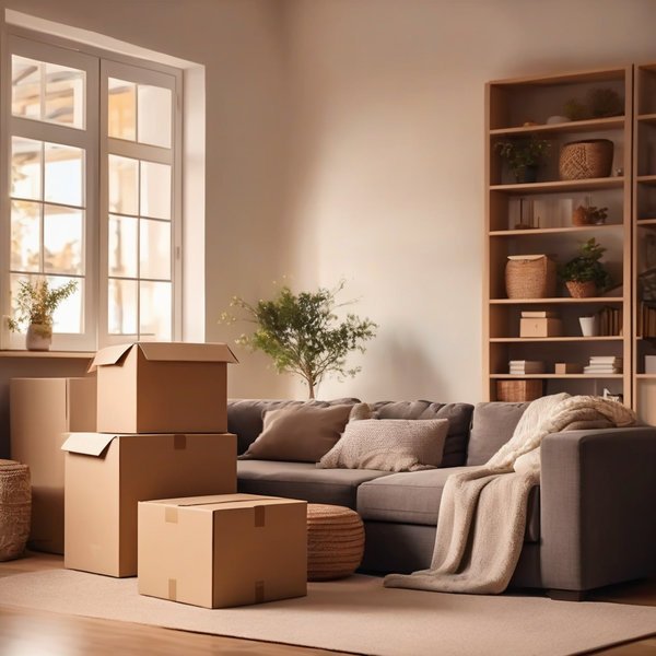 Завантаження меблів у вантажівку